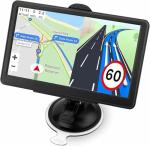 GPS Navigator for Car, Latest 2025 Map, 7 inch Touch Screen Real Voice Spoken Turn-by-Turn Direction Reminding Navigation System for Cars, Vehicle GPS with Speed and Red Light Warning