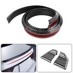 4.9Ft Car Rear Spoiler - 3D Glossy Roof Spoiler Trunk Spoiler Lip Car Exterior Accessories - Punch-Free Installation - Universal Side Skirt Tail Fin Spoilers for Cars Trucks SUVs (Carbon Fiber)