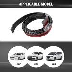 4.9Ft Car Rear Spoiler - 3D Glossy Roof Spoiler Trunk Spoiler Lip Car Exterior Accessories - Punch-Free Installation - Universal Side Skirt Tail Fin Spoilers for Cars Trucks SUVs (Carbon Fiber)