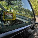 GOOYOGOO (Set of 6) Warning GPS Tracking Stickers for Car, 4x2 Inch, Alarm System GPS Tracking Device,Anti-Theft,Double-Sided Printed Inside or Outside of The Window