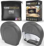 TIRESHIELD PRO Tire Covers Set of 4 - Heavy Duty All-Weather UV-Resistant Wheel Covers w/StormLock-System - Year-Round Protection for Your RV, Camper, Truck, Car & Trailer Tires w/ 23-25.75" Diameter