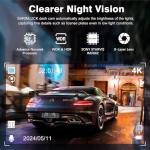 Miden X5 4K WiFi Dash Cam Front and Rear Inside, 2160P+1080P+1080P FHD 3 Channel Dash Camera for Cars, 360° All Sides Dashcam, Free 64G SD Card, G-Sensor, WDR, Night Vision, 24H Parking Monitor