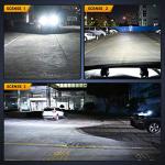 Nilight LED Pods 2Pcs 3 Inch 42W LED Cubes Spot Flood Combo Square Driving Fog Off Road Work Lights for Trucks Pickup Golf Cart SUV ATV UTV 4x4 Van Camper