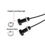 LEADTOPS 10Pcs 18mm 12V Eagle Eye LED Car Fog DRL Daytime Running Light Backup Reverse Tail Rock Lights Small bulb (White, Black Case)