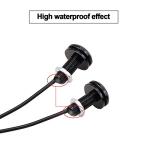 LEADTOPS 10Pcs 18mm 12V Eagle Eye LED Car Fog DRL Daytime Running Light Backup Reverse Tail Rock Lights Small bulb (White, Black Case)