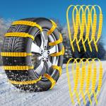 Tallew Emergency Anti Skid Car Tire Chains Snow Mud Survival Security Chains Universal Cable Tire Belts Traction Car Tyres Tools for Truck Winter, Tyre 175 to 295 mm(0.6 x 37 Inches,20 Pcs)