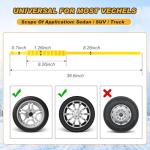 Tallew Emergency Anti Skid Car Tire Chains Snow Mud Survival Security Chains Universal Cable Tire Belts Traction Car Tyres Tools for Truck Winter, Tyre 175 to 295 mm(0.6 x 37 Inches,20 Pcs)