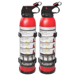 Dry Stop Fire Extinguisher for Home & Vehicle - 600g Dry Chemical Powder Fire Extinguisher | Grease & Electrical Fire Extinguisher for Kitchen, Car, Portable (2-Pack)