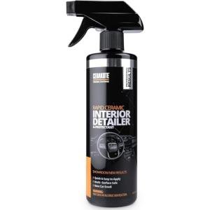 CERAKOTE Rapid Ceramic Interior Detailer and Protectant (14 fl oz.) – Quick and Easy – Multi-Surface Safe – Interior Car Cleaner Spray – Dry to the Touch – Clean and Protect Your Car, Truck, or SUV