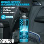 Car Carpet Cleaner (16oz) Professional Interior Car Cleaner for Seat Upholstery with Brush – Safe for All Cars