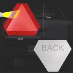 Smeyta Slow Moving Vehicle Sign 2 Pack,7"x8" Diamond Grade Reflective Sticker,Car Safety Sticker and Decal,SMV Sign for Golf Cart(Orange,2Pack)