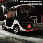 Smeyta Slow Moving Vehicle Sign 2 Pack,7"x8" Diamond Grade Reflective Sticker,Car Safety Sticker and Decal,SMV Sign for Golf Cart(Orange,2Pack)