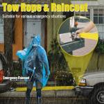 Socpuro Car Roadside Emergency Kit, Roadside Safety Tool Kit Assistance Bag with Jumper Cables, First Aid Kit, Tow Rope, Safety Hammer, Reflective Triangle for Car Vehicle Truck SUV