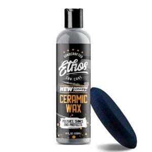 Ethos Ceramic Wax - Aerospace Coating Protection | Ceramic Polish and Top Ceramic Coat | Ceramic Car Coating | Slick, Hydrophobic Finish