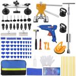 97PCS Dent Puller Kit, Paintless Auto Body Dent Repair Kit with Golden Lifter, Slide Hammer T-bar Dent Puller, Bridge Puller, Suction Cup and Glue Gun for Car Dent Remove Auto Body Dent Removal Kit