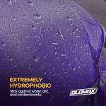 GLOMAX Ceramic Coating For Cars (16 oz.) - Hydrophobic Ceramic Car Wax Spray With Added UV PROTECTION - LONG LASTING Shiny Car Stuff - Spray Wax For Cars With 2 Micro Fiber Towels, Waterless Wash