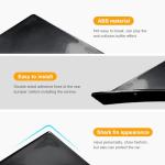 Augeny 4PCS Car Rear Lower Bumper Wing Lip Diffuser, Anti-Crash Curved Shape Auto Shark Fin Spoiler Protector with Screws, Universal Rear Bumper Lip Diffuser Kit for Car SUV Truck (Curved/Black)