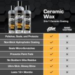 Ethos Ceramic Wax - Aerospace Coating Protection | Ceramic Polish and Top Ceramic Coat | Ceramic Car Coating | Slick, Hydrophobic Finish