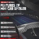 BINB ROAD Car Mini Spoiler Wing, 9.8 Inch Mini Spoiler for Car Funny,Carbon Fiber A