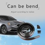 Spoilers for Cars, 4.9 Ft Reflective Carbon Fiber Spoiler Rear Spoiler Wing for Car Decorations, Universal Punch-Free Rubber Trunk Spoiler Lip, Car Exterior Accessories for Tailgate Roof Bumper