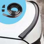 Spoilers for Cars, 4.9 Ft Reflective Carbon Fiber Spoiler Rear Spoiler Wing for Car Decorations, Universal Punch-Free Rubber Trunk Spoiler Lip, Car Exterior Accessories for Tailgate Roof Bumper