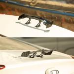 BINB ROAD Car Mini Spoiler Wing, 9.8 Inch Mini Spoiler for Car Funny,Carbon Fiber A