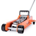 TONDA Low Profile Car Jack, 2.5 Ton (5,000 lb) Hydraulic Trolley Floor Jack for Garage, Home, Shop, Lifting Range 3.35" to 14.57", Orange