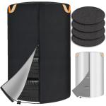 Eakertte Tire Cover for Storage, Dual-Sided Use, 420D Waterproof Tire Storage Bag with 4 Felt Pads, Waterproof Zipper, Reflective Handles, UV Protection, Dirt-Resistant for Indoor & Outdoor Use –M