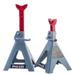 Pro-Lift Heavy Duty 6 Ton Jack Stands Pair - Double Locking Pins - Handle Lock and Mobility Pin for Auto Repair Shop with Extra Safety
