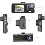 1080P Dual Dash Camera for Car Front and Inside Dashcam Car Security Video Recorder,170°Wide Angle Vehicle Cam,WDR,G-Sensor,2’’ IPS Screen,Loop Recording,Night Vision (Dual Dash Cam Without Card)
