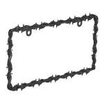 Bell Automotive 22-1-46565-8 Barbed Wire Black License Plate Frame, Corrosion Resistant, Easy to Install