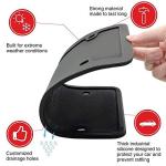 XCLPF Silicone Black License Plate Frame Covers 2 Pack- Front and Back Car Plate Bracket Holders. Rust-Proof, Rattle-Proof, Weather-Proof (Black)