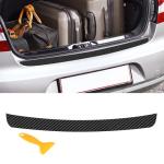 Car Rear Bumper Protector Guard, Anti-Scratch Carbon Fiber Trunk Door Sill Protection Strip Sticker, Universal Car Trim Cover Accessories Trunk Door Entry Strip for Car, Truck, SUV, Van (40×2.76 in)