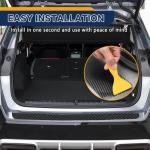 Car Rear Bumper Protector Guard, Anti-Scratch Carbon Fiber Trunk Door Sill Protection Strip Sticker, Universal Car Trim Cover Accessories Trunk Door Entry Strip for Car, Truck, SUV, Van (40×2.76 in)