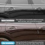 4PCS Car Door Edge Guards, Auto Side Door Protector Car Door Self Adhesive Anti-Collision Trim Strip, Universal Car Body Anti-Scratch Bumper Guard for Car SUV Truck (Black)