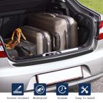 Car Rear Bumper Protector Guard, Anti-Scratch Carbon Fiber Trunk Door Sill Protection Strip Sticker, Universal Car Trim Cover Accessories Trunk Door Entry Strip for Car, Truck, SUV, Van (40×2.76 in)