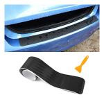 Car Rear Bumper Protector Guard, Carbon Fiber Anti-Scratch Sticker to Protect Car Door Edge, Trunk Sill Door Entry Trim Cover Guards, Exterior Accessories Universal for Most Cars, SUVs (Black)