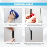 4PCS Car Door Edge Guards, Auto Side Door Protector Car Door Self Adhesive Anti-Collision Trim Strip, Universal Car Body Anti-Scratch Bumper Guard for Car SUV Truck (Black)