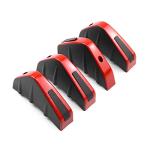 4pcs Car Lower Bumper Lip Diffuser, Anti-Crash Accessories Spoiler Fin Protector, Rear Splitter Lip Wing with Screw, Universal Auto Decoration for Car SUV Truck