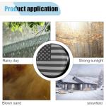 Spare Tire Cover for RV Trailer, 15 Inch Dustproof Leather Wheel Cover for Tire Diameter 27"-29", Waterproof American USA Flag Spare Tire Cover Protection for Truck, Trailer, RV, SUV, Camper (15in)