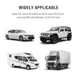 Spare Tire Cover,PVC Leather RV Tire Covers with Thickened Elastic Band and Double Nails,Waterproof RV Spare Tire Cover Automotive Accessories Fit for 25-26 Inch Tires