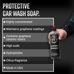 Adam's Polishes Graphene Shampoo - Ceramic Coating Infused Car Wash Soap - Powerful Cleaner & Protection - pH Neutral, High Suds For Foam Cannon, Foam Gun, Or Detailing Bucket (2 Pack)