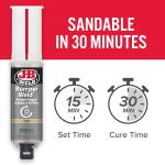 J-B Weld BumperWeld, Tan, Bumper Repair, Syringe w/Static Mixer