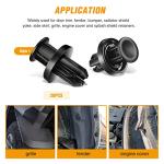 GOOACC 130PCS Car Bumper Retainer Clips & Nylon Fasteners Push Retainer Kit 6 Most Popular Sizes with 1 Fastener Remover Car Fender Replacement for Honda
