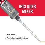 J-B Weld BumperWeld, Tan, Bumper Repair, Syringe w/Static Mixer