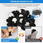 QIIYCCE 120PCS Car Clips & Plastic Rivets - 6 Popular Sizes, Fits Bumpers, Fenders & Most Car Models, Ideal for Body Fixing & Replacement