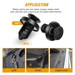 GOOACC 130PCS Car Bumper Retainer Clips & Nylon Fasteners Push Retainer Kit 6 Most Popular Sizes with 1 Fastener Remover Car Fender Replacement for Honda