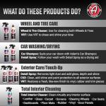 Adam's Essential Car Wash Kit (6-Item) - USA Made Auto Detailing Car Care Cleaning Kit for Car & Truck Lovers, Dads, Moms and DIYers - Our Products