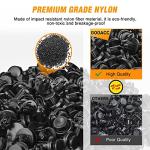 GOOACC 130PCS Car Bumper Retainer Clips & Nylon Fasteners Push Retainer Kit 6 Most Popular Sizes with 1 Fastener Remover Car Fender Replacement for Honda