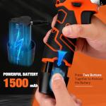 255-Piece Tool Set - Tool Kit with 12V Cordless Drill Driver, Toolbox Storage Case with Drawer, General Household Drill Set for DIY Projects, Home Repairs, Handyman